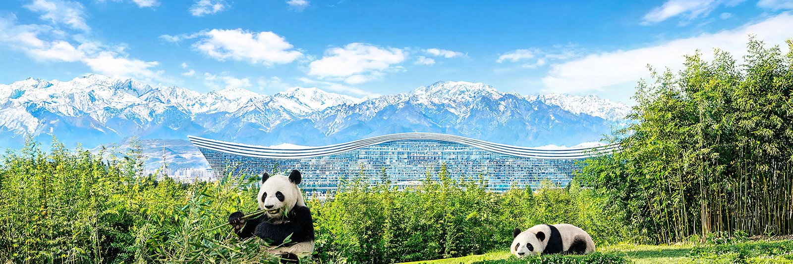 chengdu global center and the pandas
