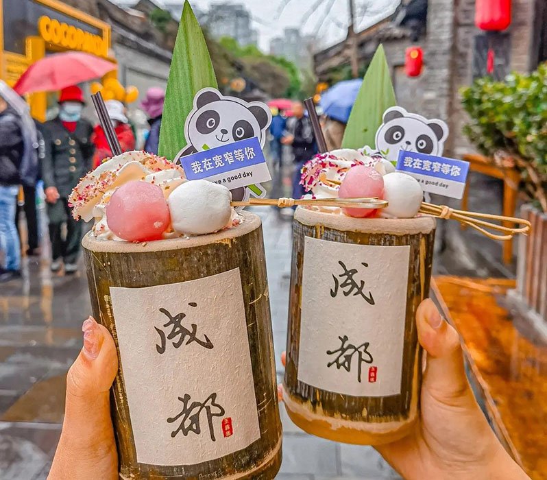 desserts in kuan-zhai alley