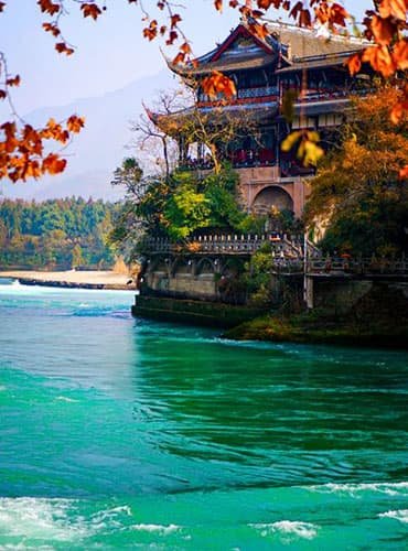dujiangyan in autumn